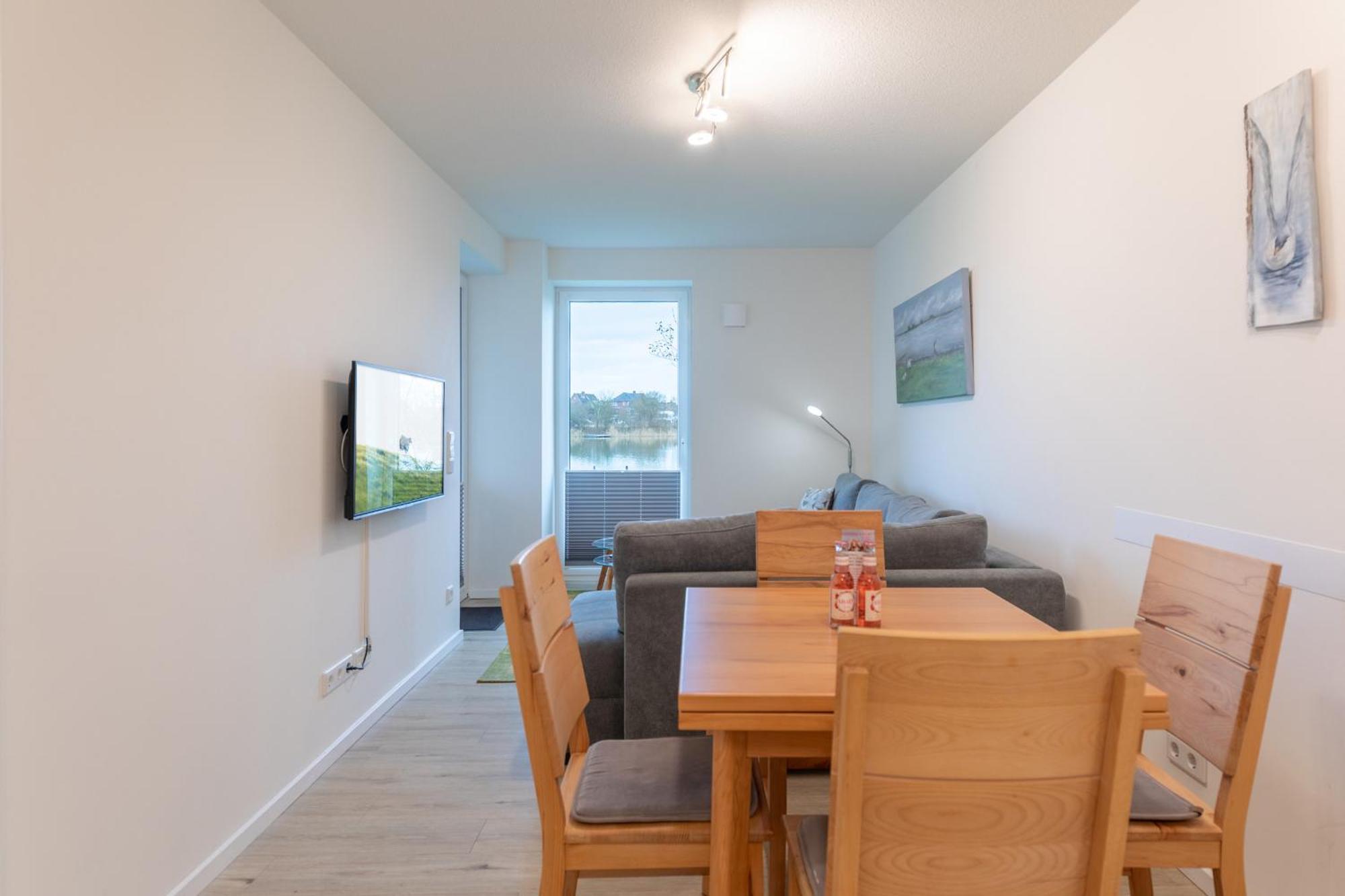 Ferienwohnung "Halligstork" Direkt Am Nordseedeich Mit Blick Auf Den See Nordstrand Kültér fotó